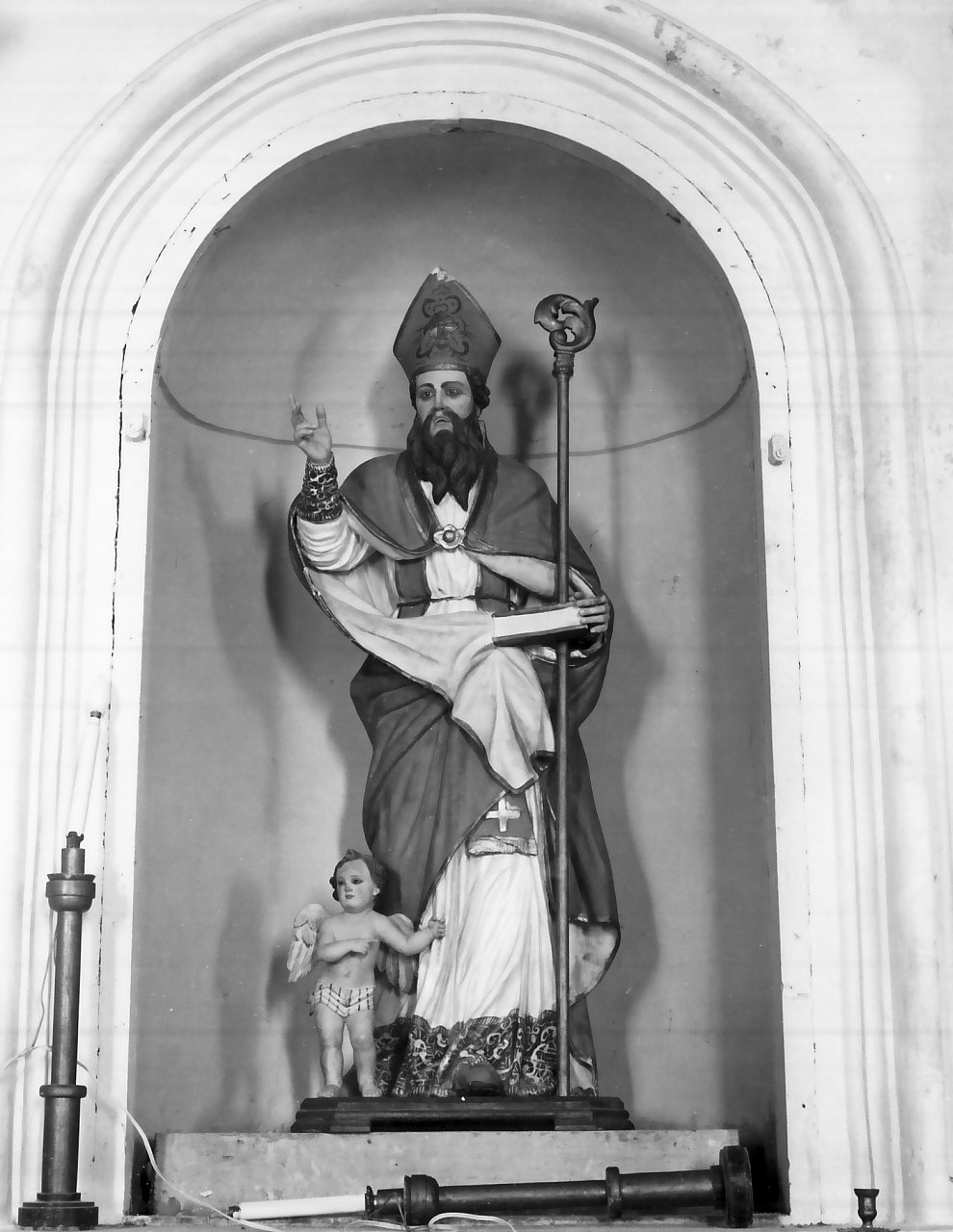 San Biagio (statua, opera isolata) - bottega calabrese (sec. XVIII)