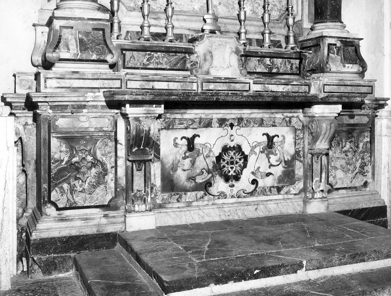 altare, opera isolata - bottega napoletana (sec. XVIII)