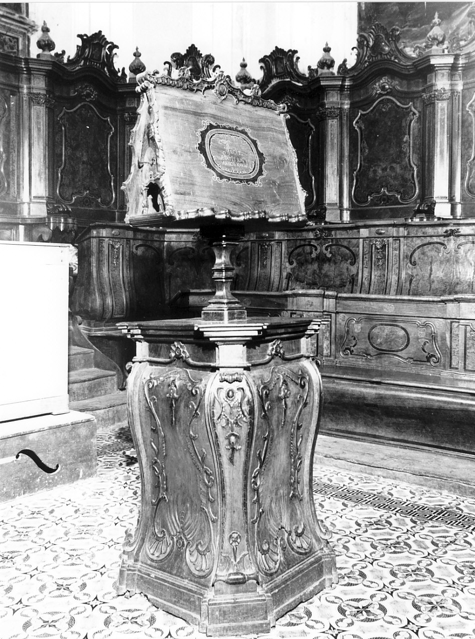 leggio, opera isolata di Fusco Mario (sec. XVIII)