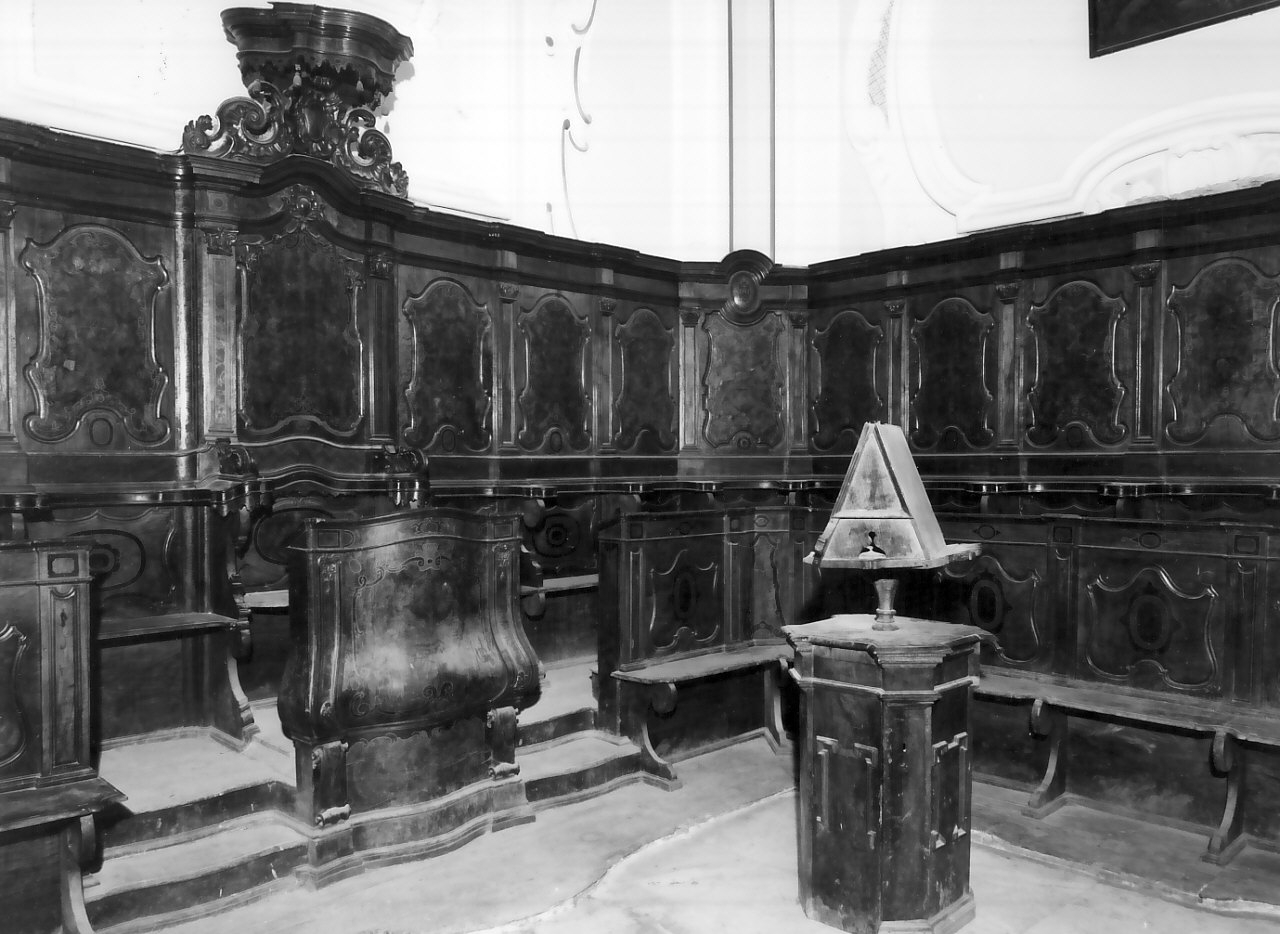 stalli del coro, opera isolata di Fusco Agostino (sec. XVIII)