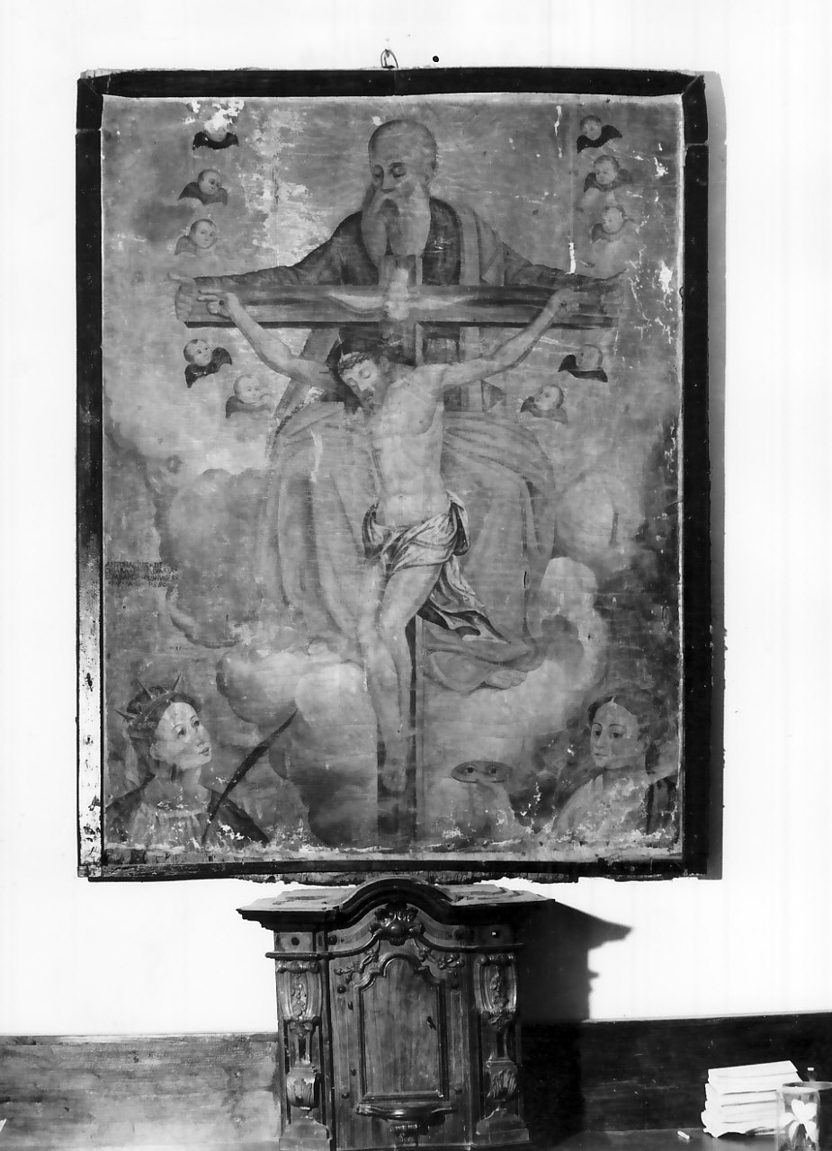 Trinità (dipinto, opera isolata) - ambito Italia meridionale (sec. XVI)