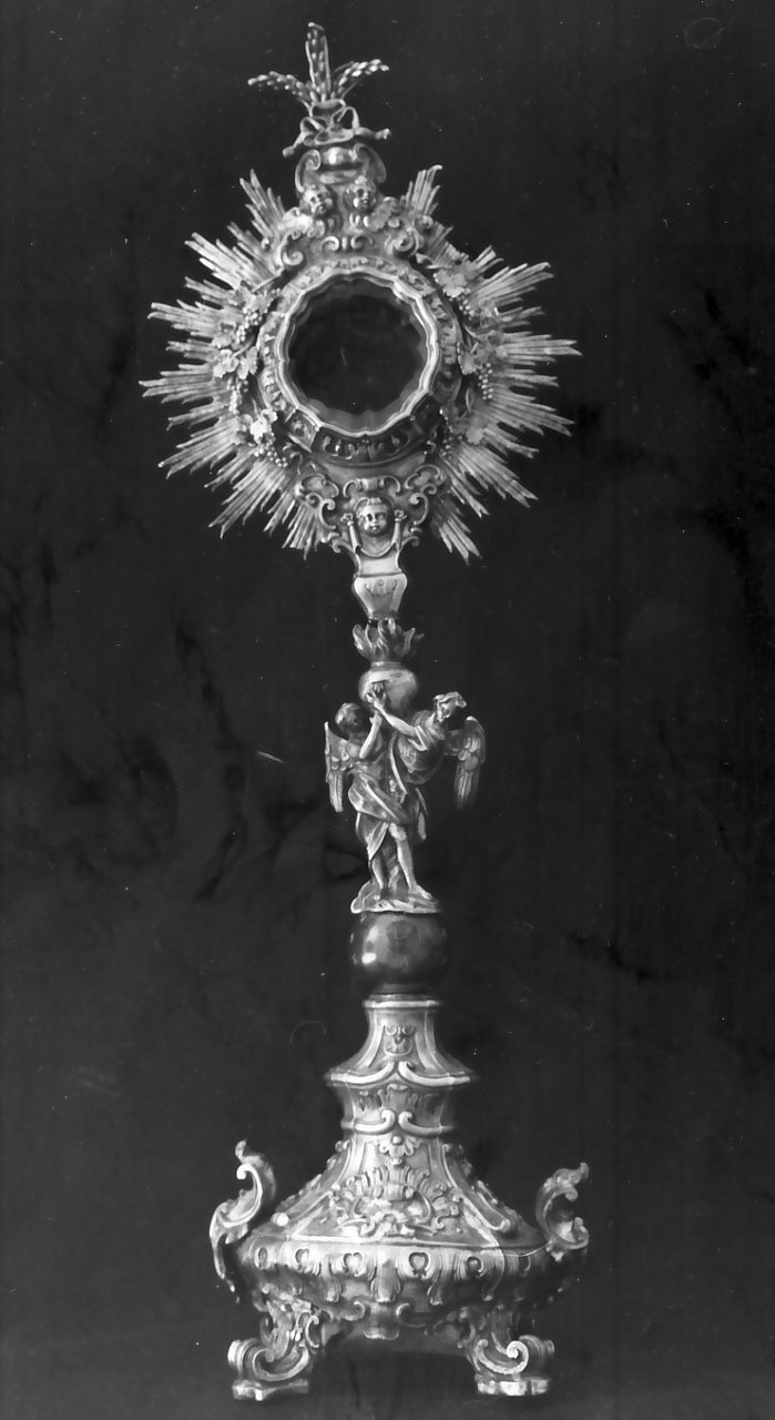 ostensorio - a raggiera - bottega napoletana (fine sec. XVIII)