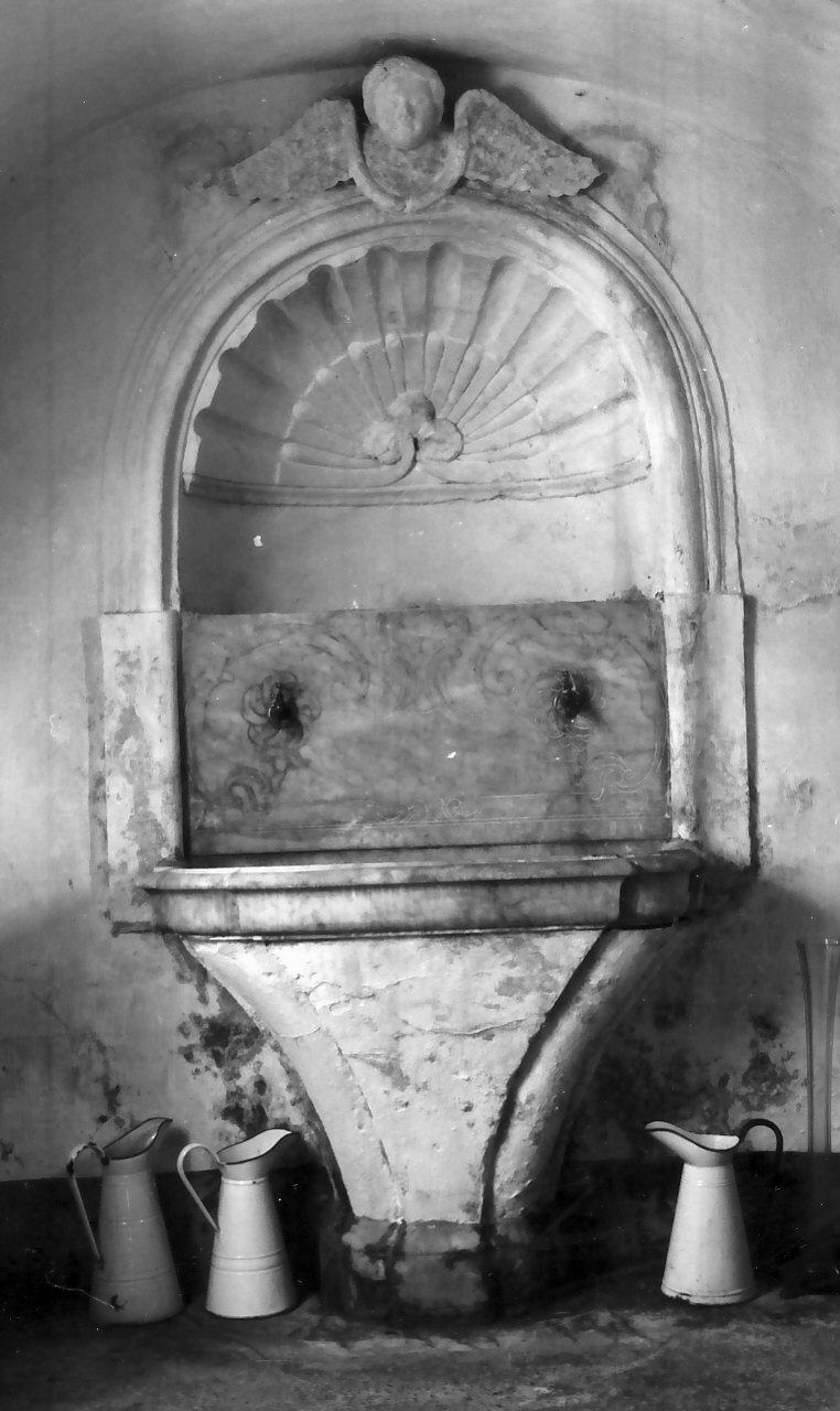 lavabo da sacrestia - bottega calabrese (sec. XVIII)