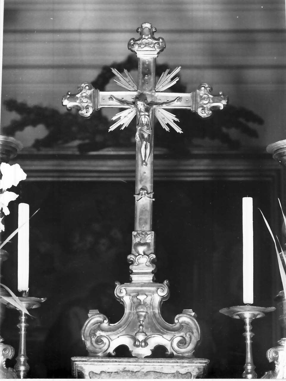 croce d'altare - bottega Italia meridionale (fine/inizio secc. XVIII/ XIX)