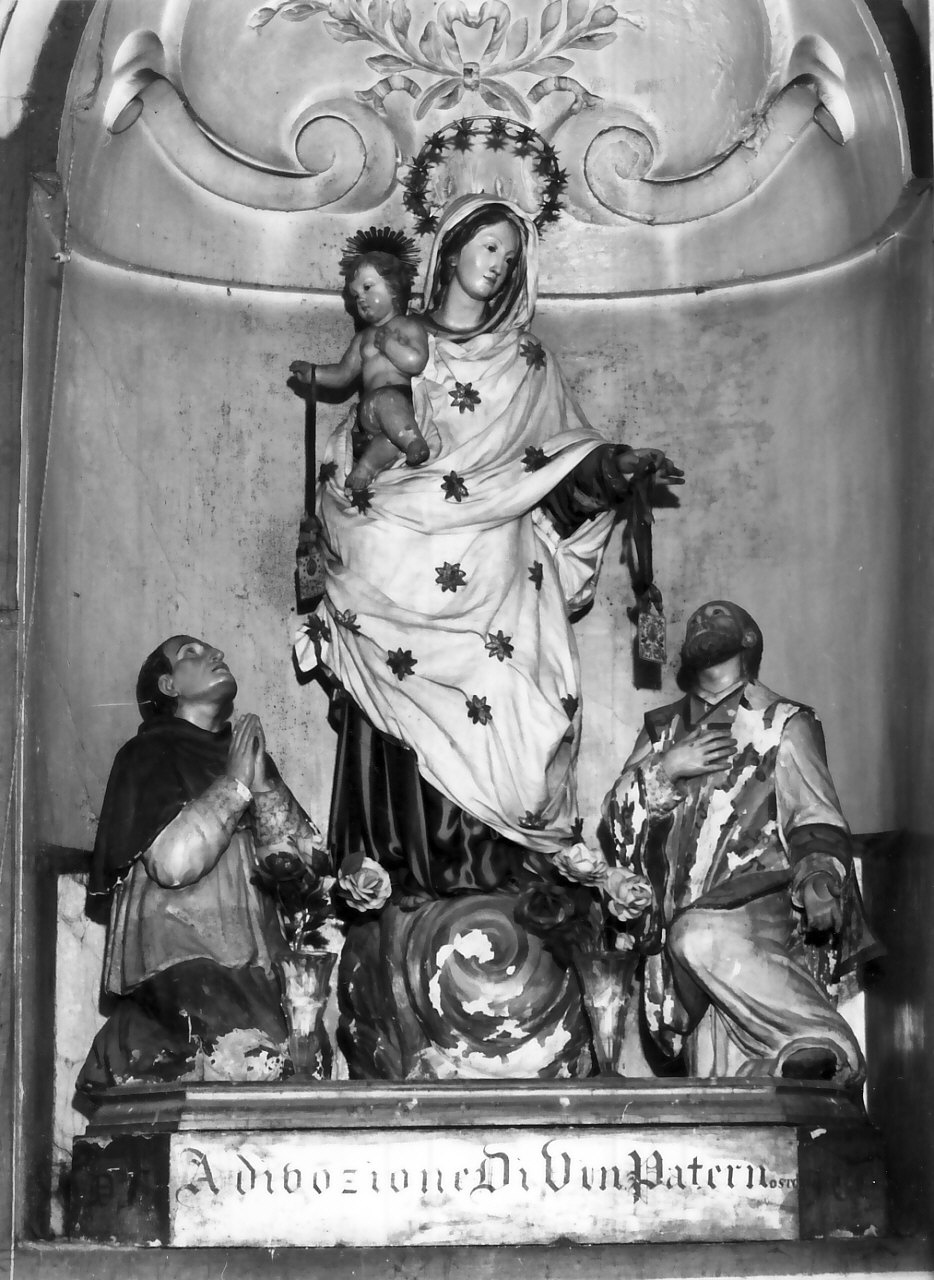 Madonna del Carmelo e santi (gruppo scultoreo) - bottega napoletana (inizio sec. XIX)