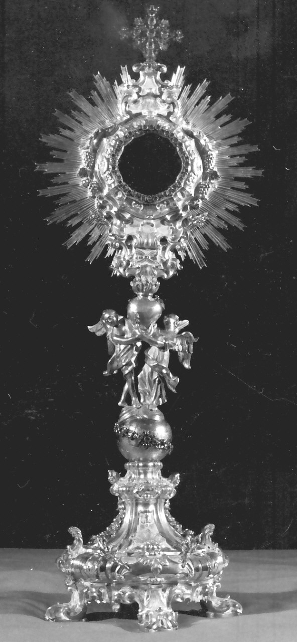 ostensorio - a raggiera - bottega napoletana (fine sec. XVIII)