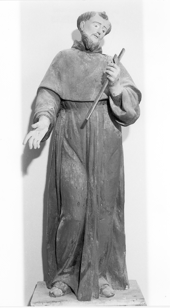 San Francesco d'Assisi (statua, opera isolata) - bottega napoletana (fine sec. XVIII)