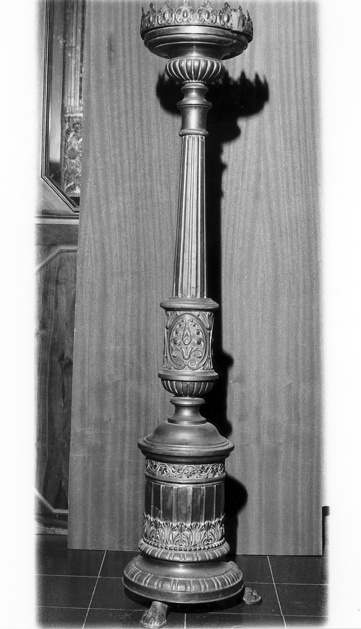 candelabro, opera isolata - bottega napoletana (sec. XIX)