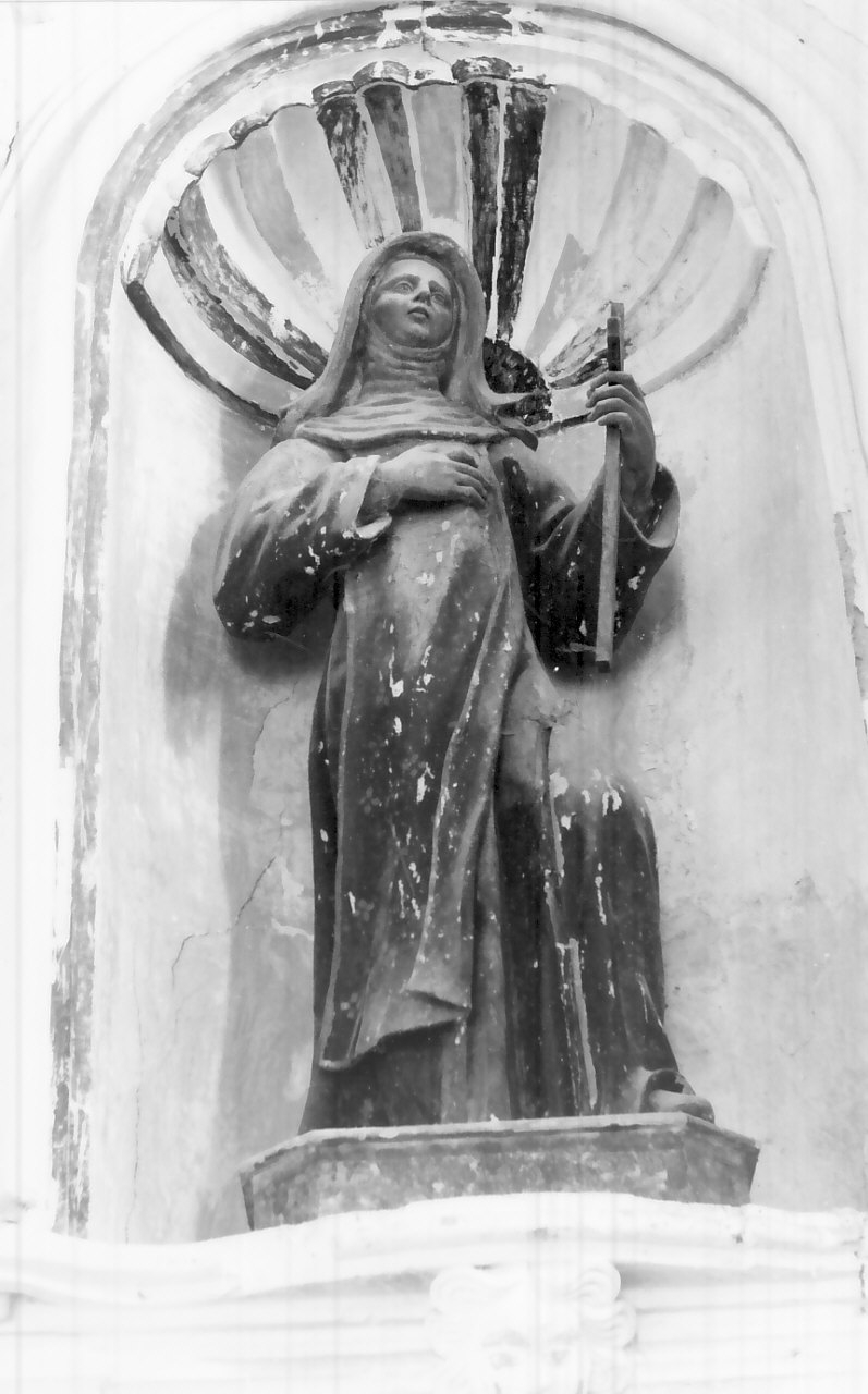 Santa Monaca, Santa (statua) - bottega napoletana (prima metà sec. XVIII)