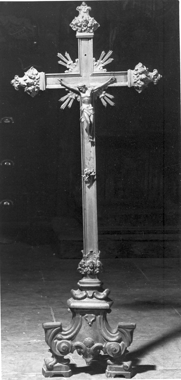 croce d'altare, opera isolata - bottega Italia meridionale (sec. XVIII)