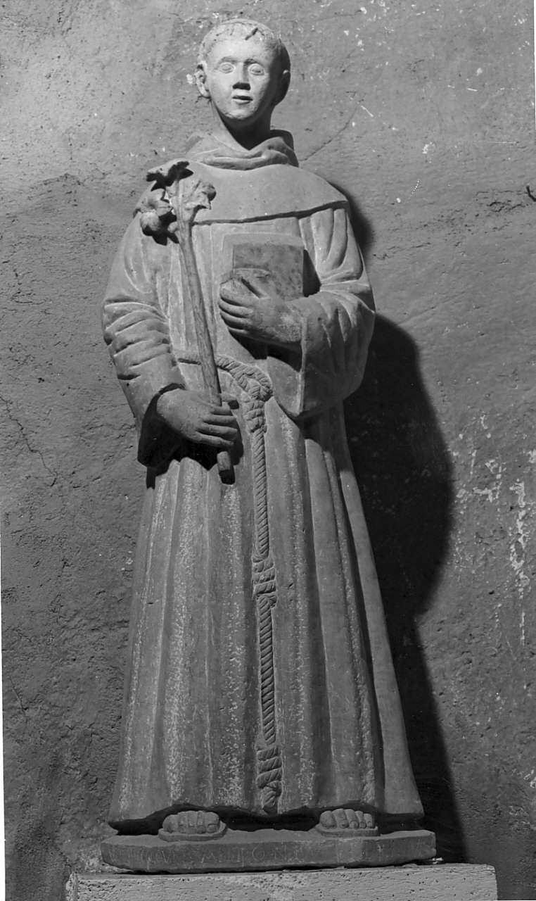 Sant'Antonio da Padova (statua, opera isolata) - bottega calabrese (sec. XVI)