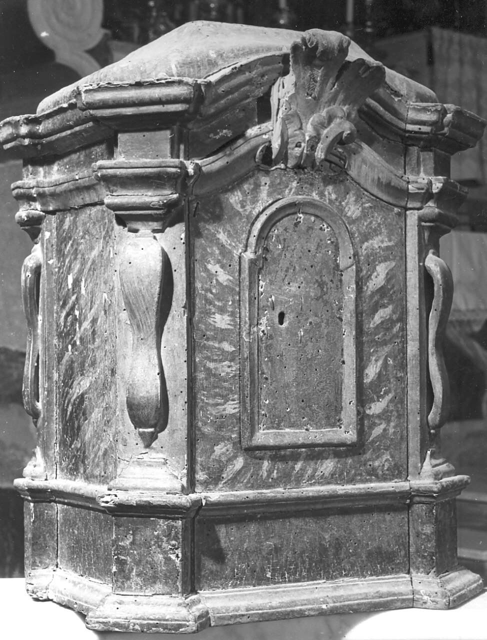 tabernacolo portatile - a tempietto, opera isolata - bottega calabrese (sec. XVII)