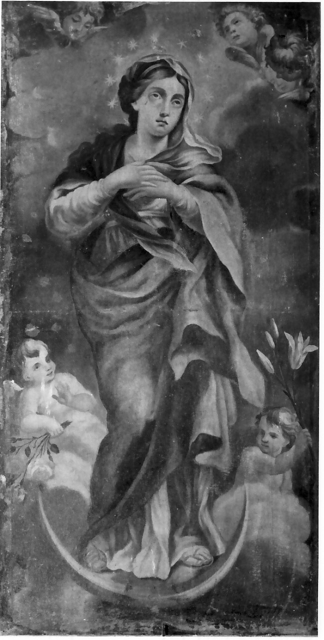 Immacolata Concezione (dipinto, opera isolata) - ambito napoletano (sec. XVIII)