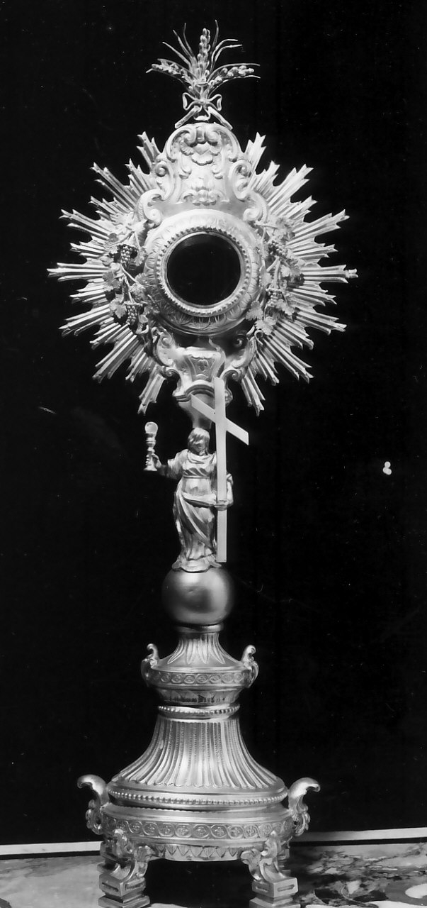 ostensorio - bottega Italia meridionale (sec. XIX)