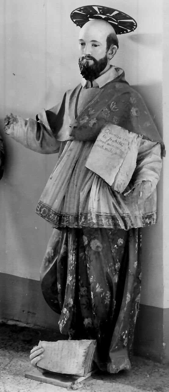 San Francesco di Sales (statua) - bottega Italia meridionale (sec. XVIII)