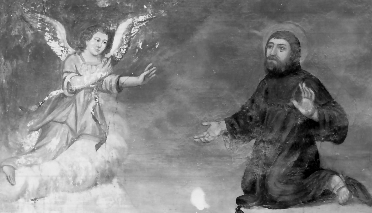 San Francesco di Paola e l'Arcangelo (dipinto) - ambito Italia meridionale (sec. XVIII)