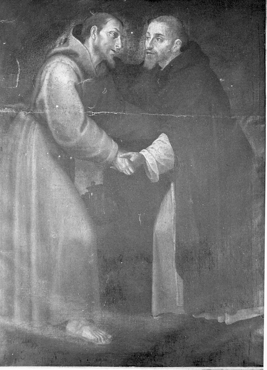 San Francesco d'Assisi e San Domenico (dipinto, opera isolata) - ambito Italia meridionale (sec. XVII)