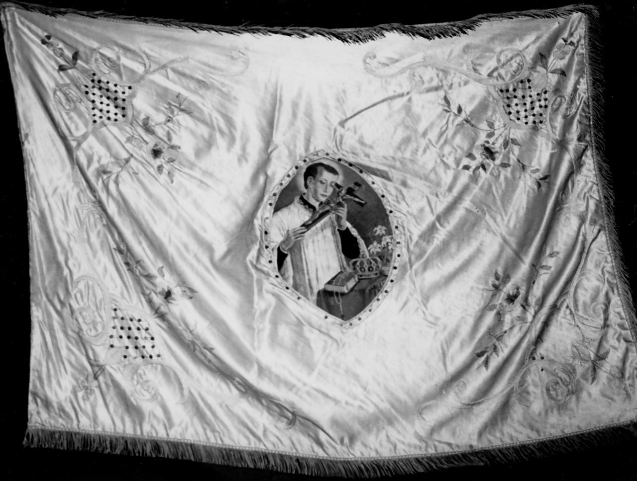 drappo per la base processionale - manifattura calabrese (fine/inizio secc. XIX/ XX)