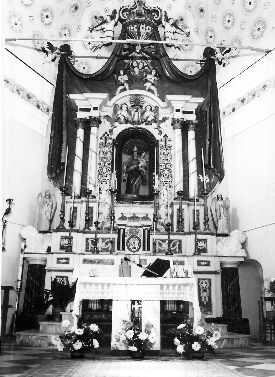 altare maggiore - bottega calabrese (fine/inizio secc. XVIII/ XIX)