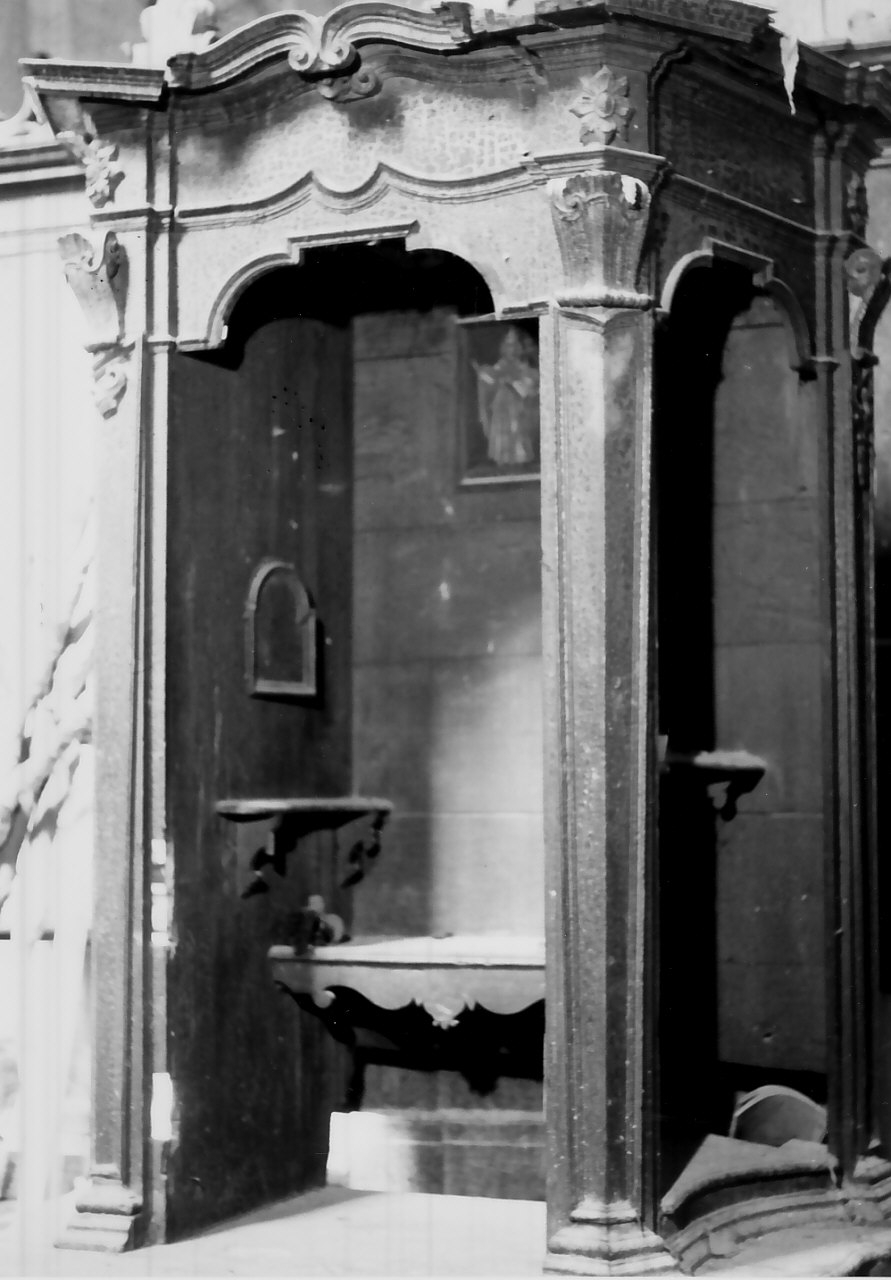 confessionale, coppia - bottega calabrese (seconda metà sec. XVIII)