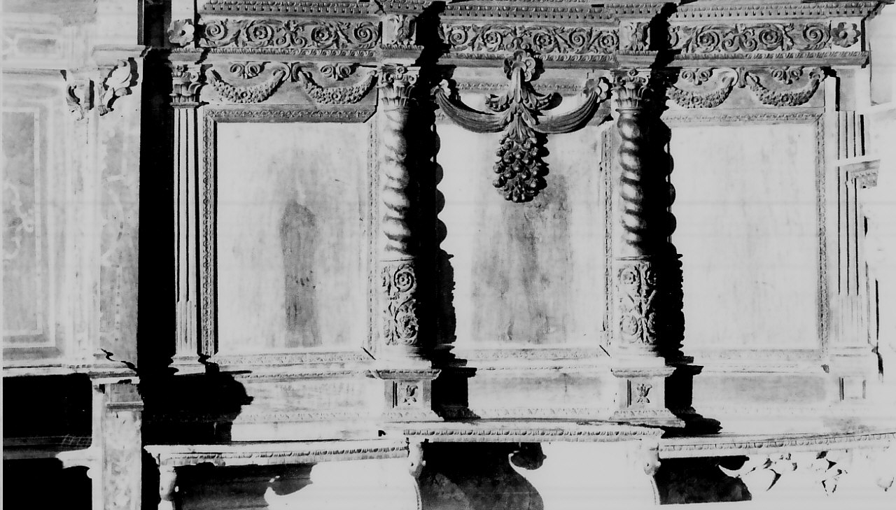 pannello di stallo di coro, serie - bottega calabrese (seconda metà sec. XVIII)
