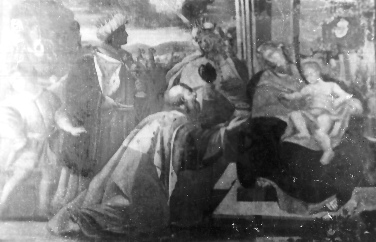 adorazione dei Re Magi (dipinto) di Santanna Cristoforo (fine/inizio secc. XVIII/ XIX)