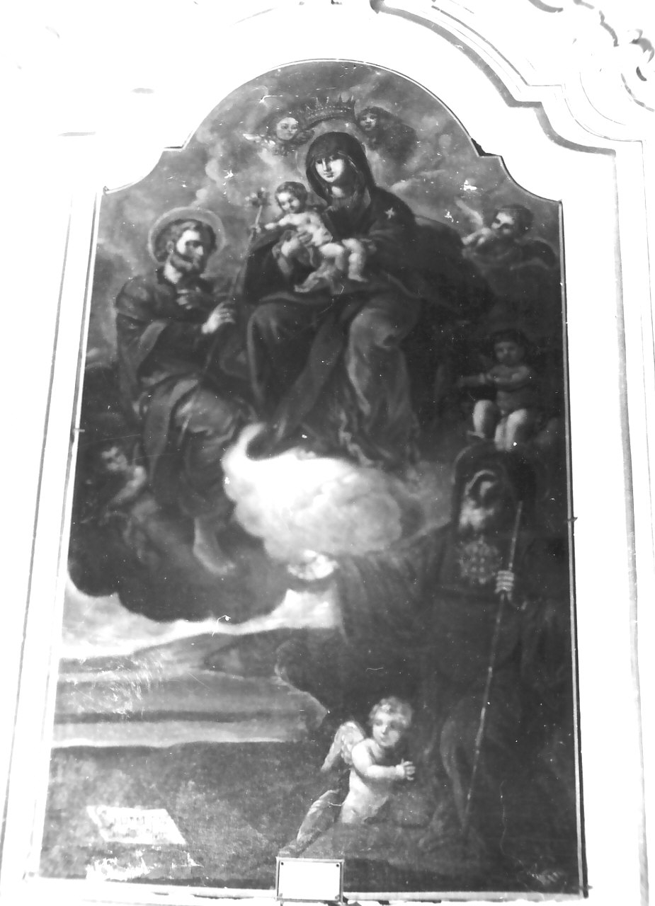 Madonna con Bambino e Santi (pala d'altare) di Santanna Cristoforo (sec. XIX)