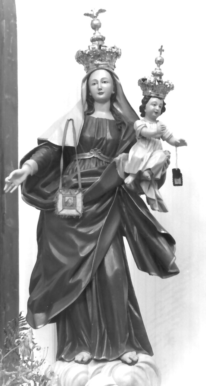 Madonna del Carmelo (statua, opera isolata) - bottega Italia meridionale (fine/inizio secc. XVIII/ XIX)