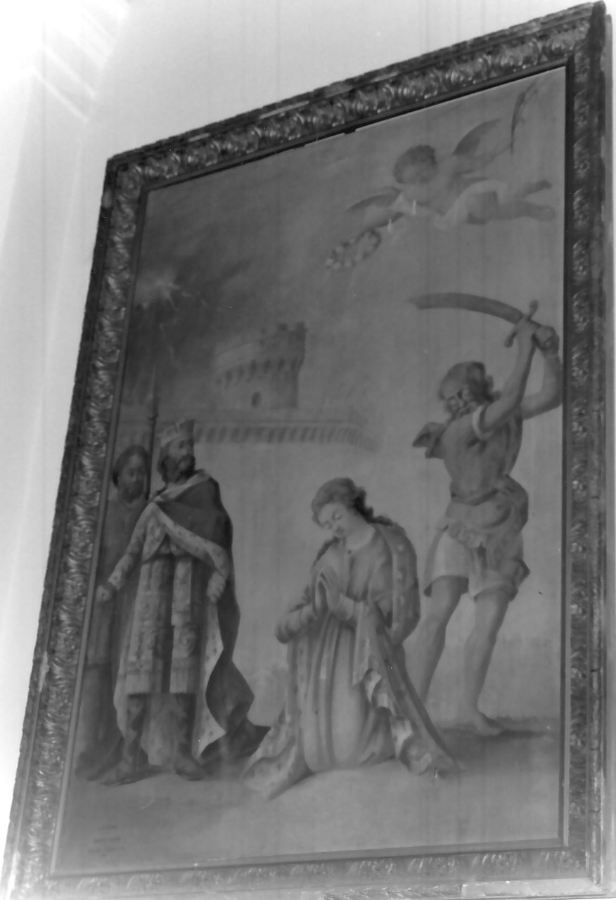 decapitazione di Santa Barbara (dipinto, opera isolata) - ambito Italia meridionale (sec. XIX)