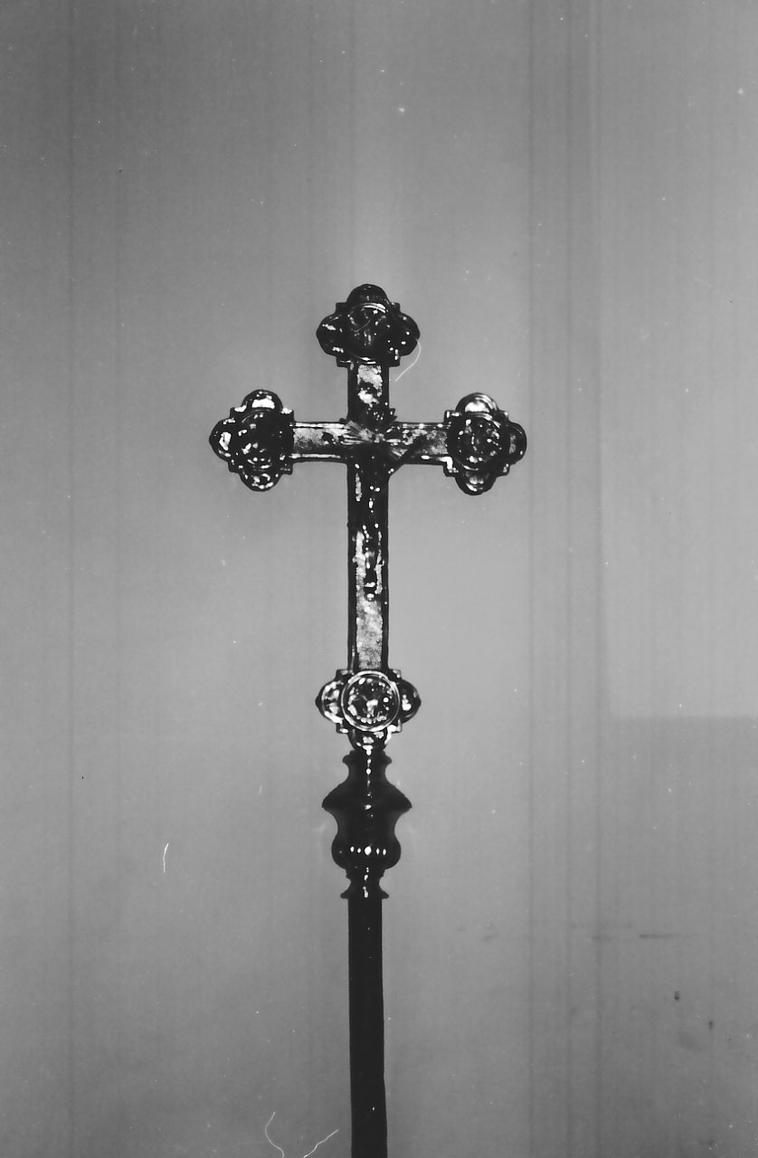 Madonna della Neve (croce processionale, opera isolata) - bottega Italia meridionale (sec. XX)
