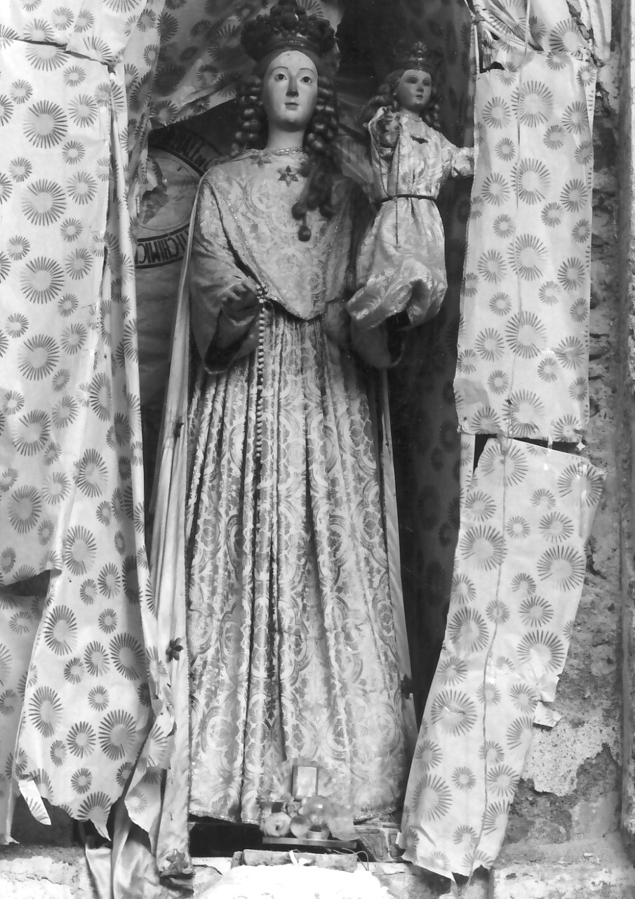 Madonna del Rosario (manichino, opera isolata) - bottega calabrese (fine/inizio secc. XVIII/ XIX)