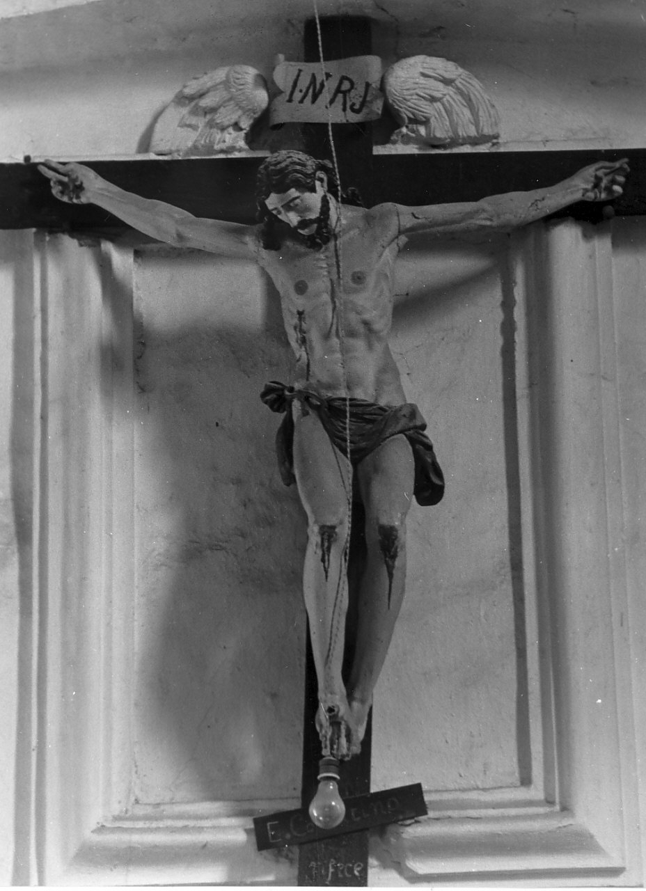 Cristo crocifisso (statua, opera isolata) - bottega Italia meridionale (sec. XVII)