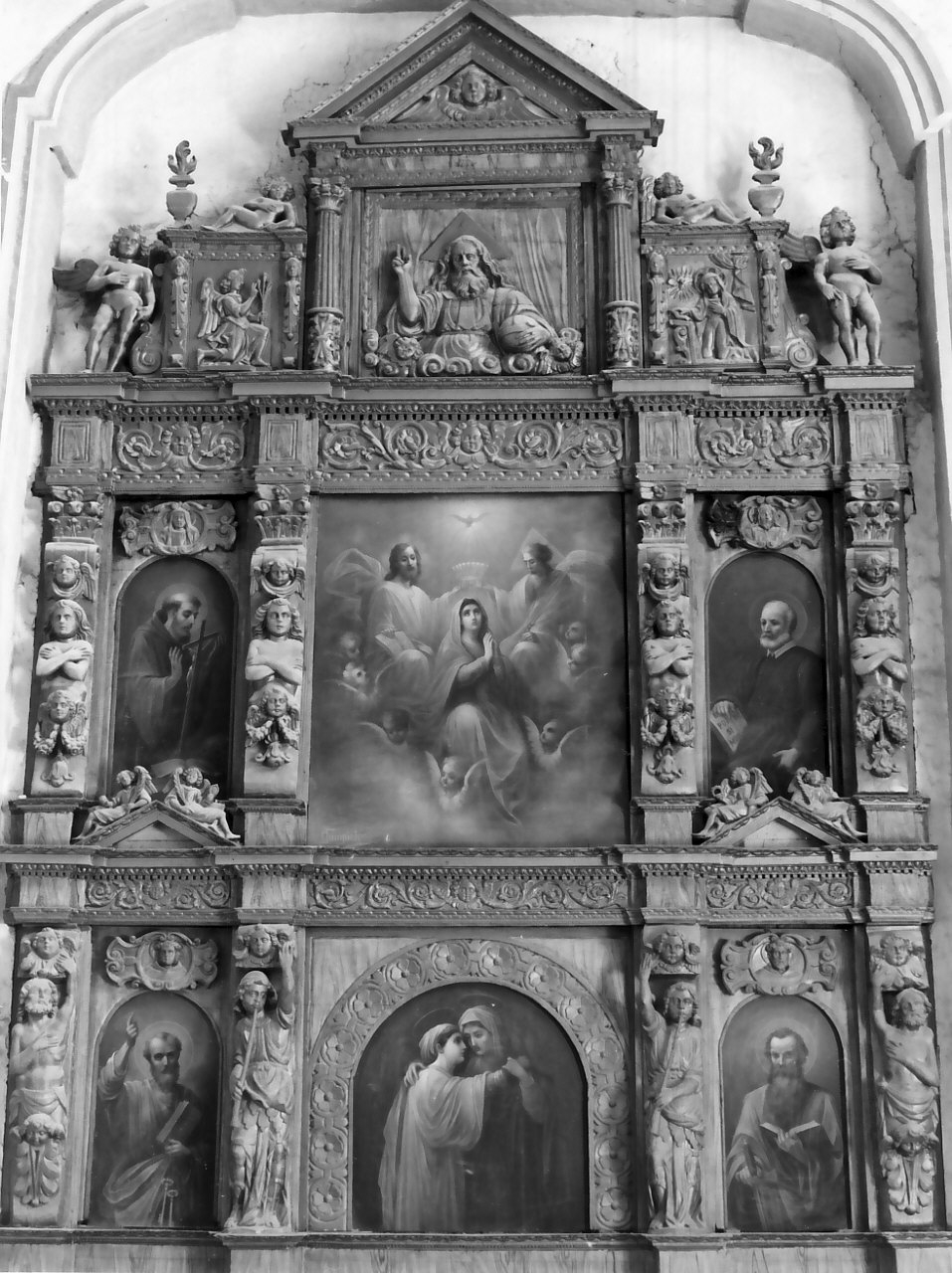 polittico, complesso decorativo - bottega calabrese (sec. XVII)