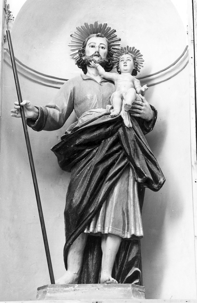 San Giuseppe e Gesù Bambino (statua, opera isolata) - bottega calabrese (sec. XVIII)