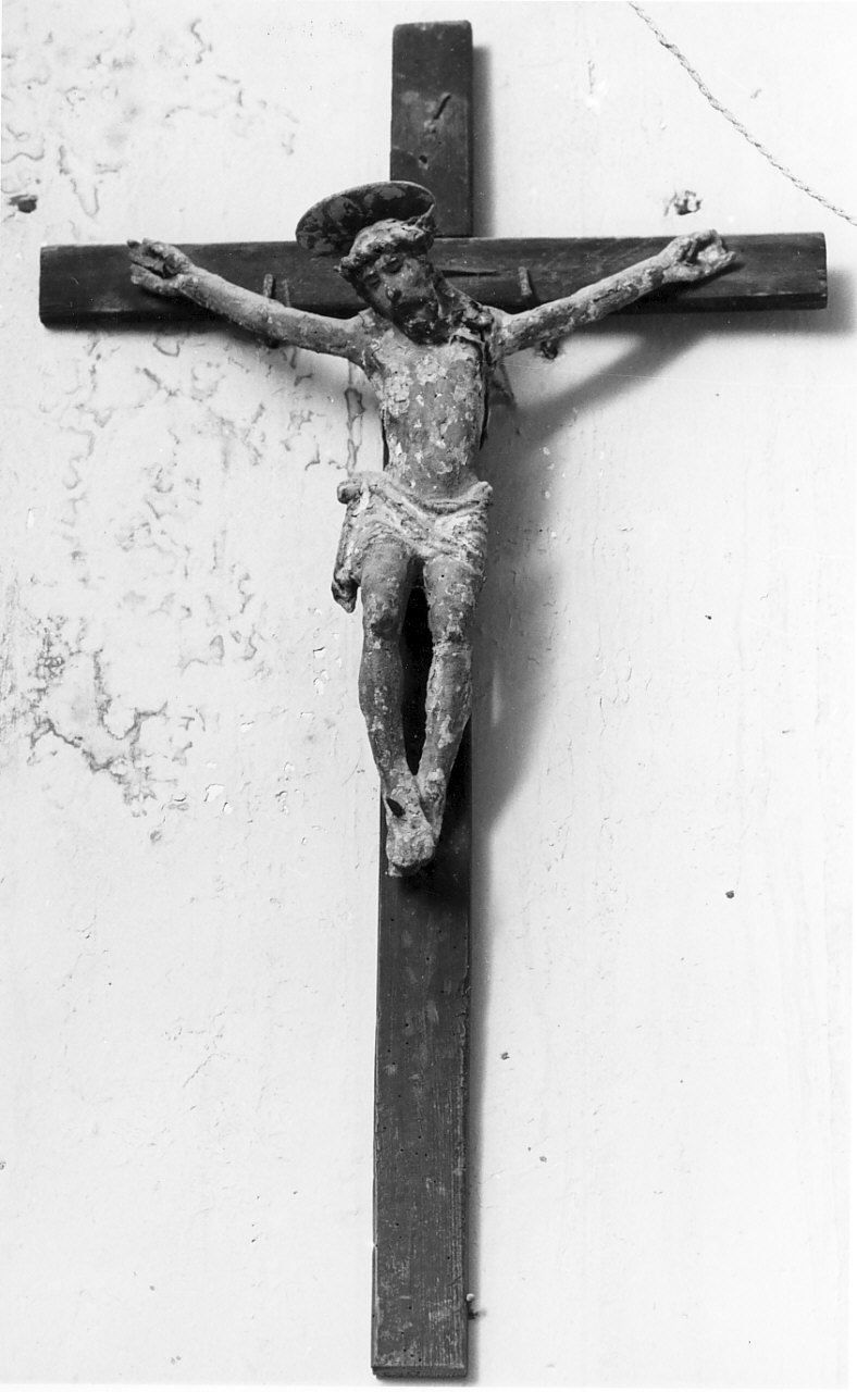 Cristo crocifisso (crocifisso, opera isolata) - bottega Italia meridionale (sec. XVI)