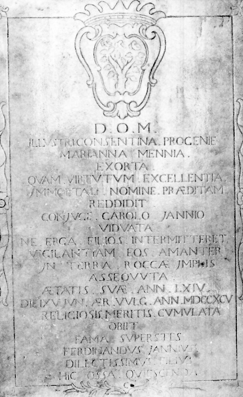 lapide tombale, opera isolata - bottega calabrese (sec. XVII)