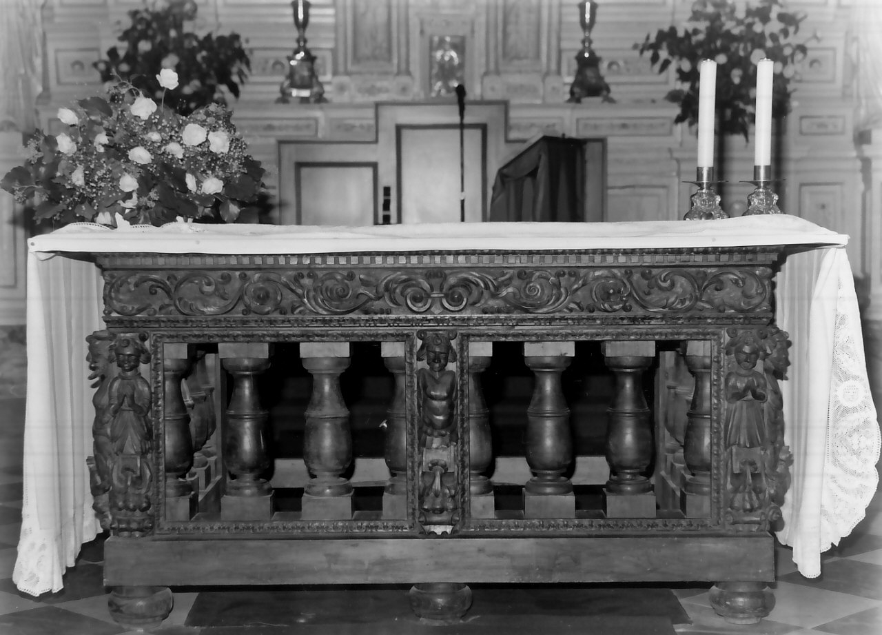 mensa d'altare, opera isolata - bottega calabrese (fine/inizio secc. XVIII/ XIX)