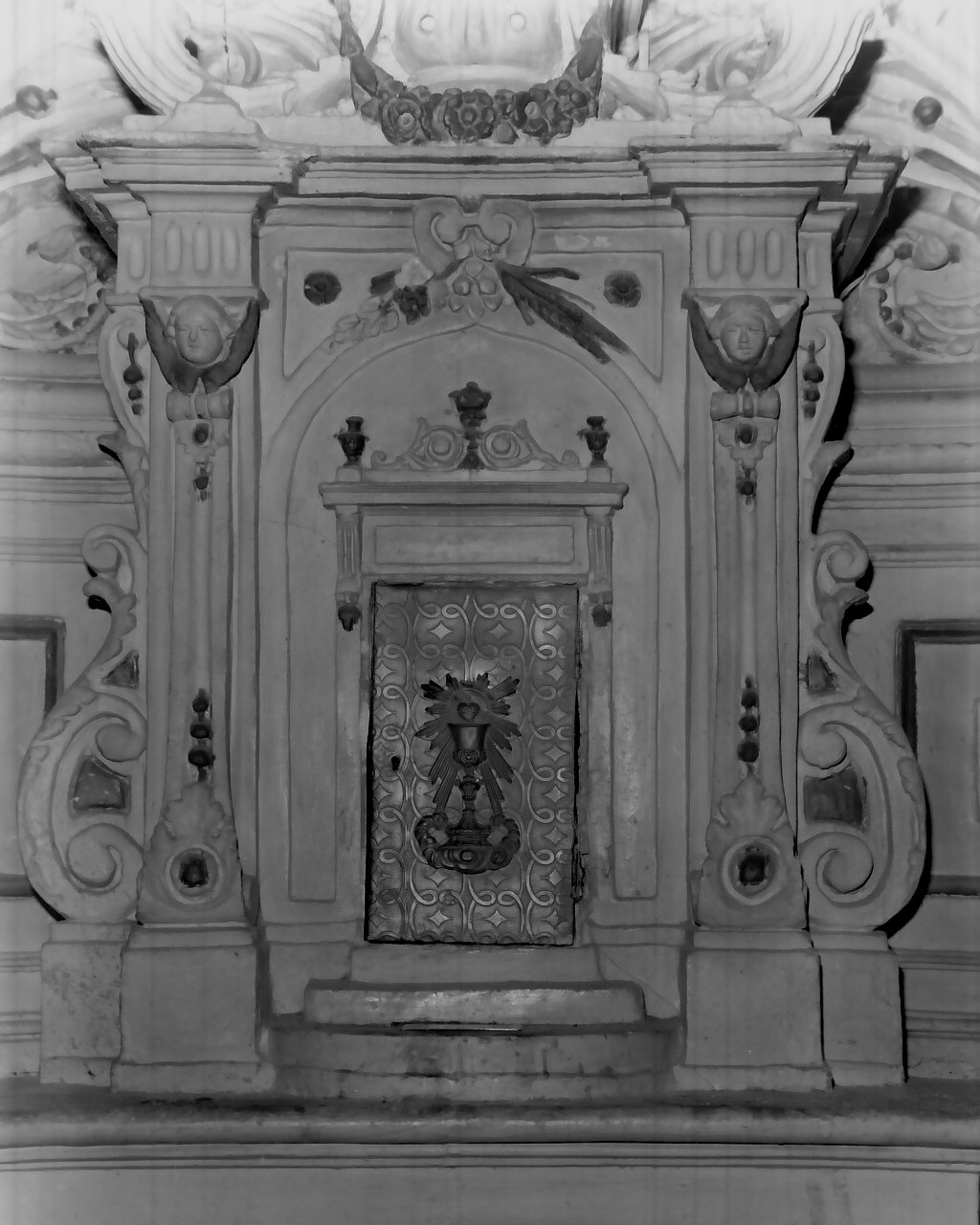 sportello di tabernacolo, serie - bottega calabrese (fine sec. XIX)