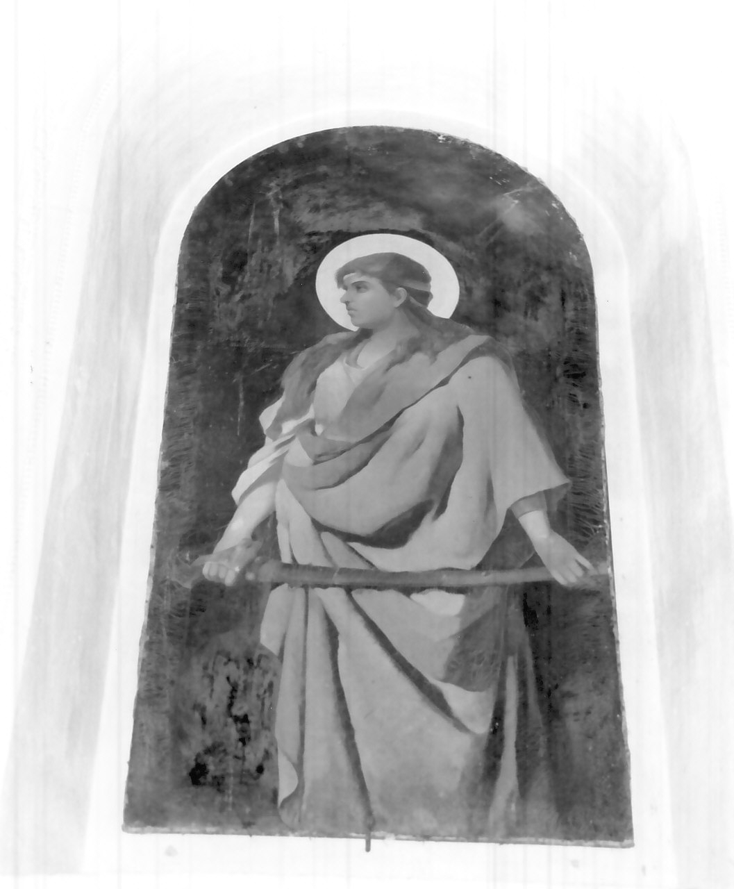 Santa Barbara (dipinto, opera isolata) - ambito Italia meridionale (inizio sec. XX)