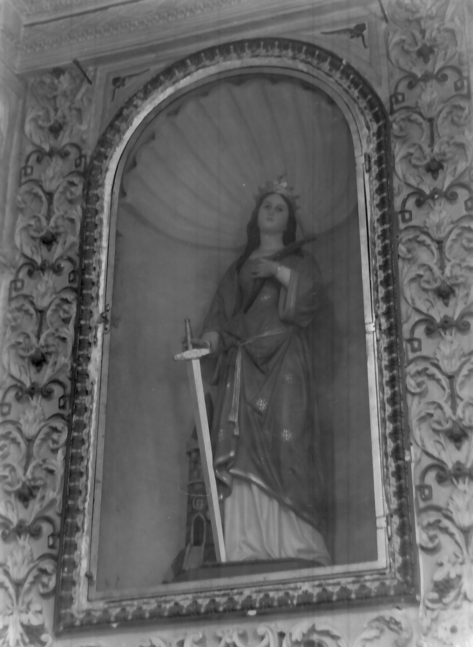 Santa Barbara (statua, opera isolata) - bottega Italia meridionale (fine sec. XIX)