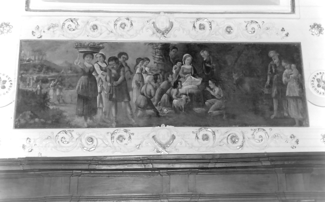 adorazione dei pastori (dipinto, opera isolata) - ambito Italia meridionale (inizio sec. XVIII)