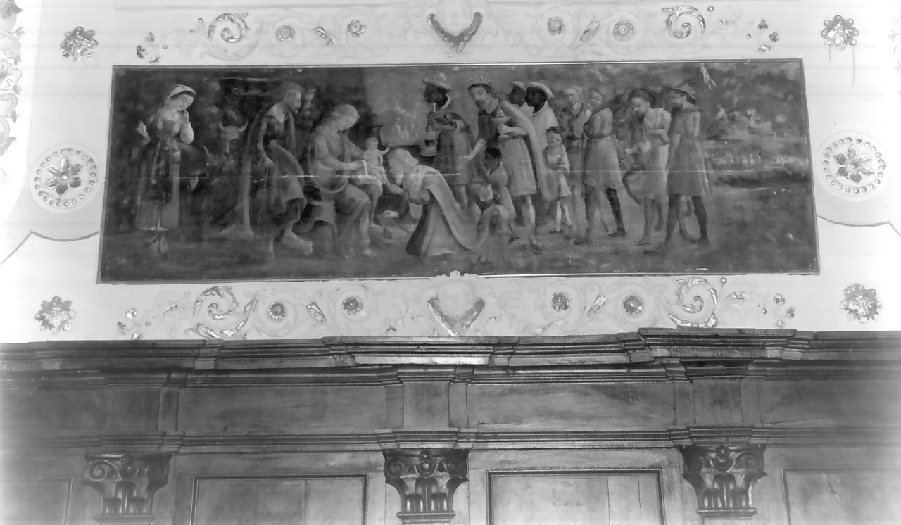 adorazione dei Re Magi (dipinto, opera isolata) - ambito Italia meridionale (inizio sec. XVIII)