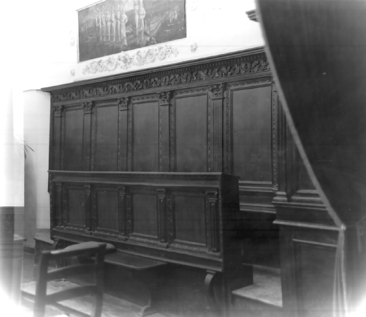 stalli del coro, serie - bottega calabrese (seconda metà sec. XIX)