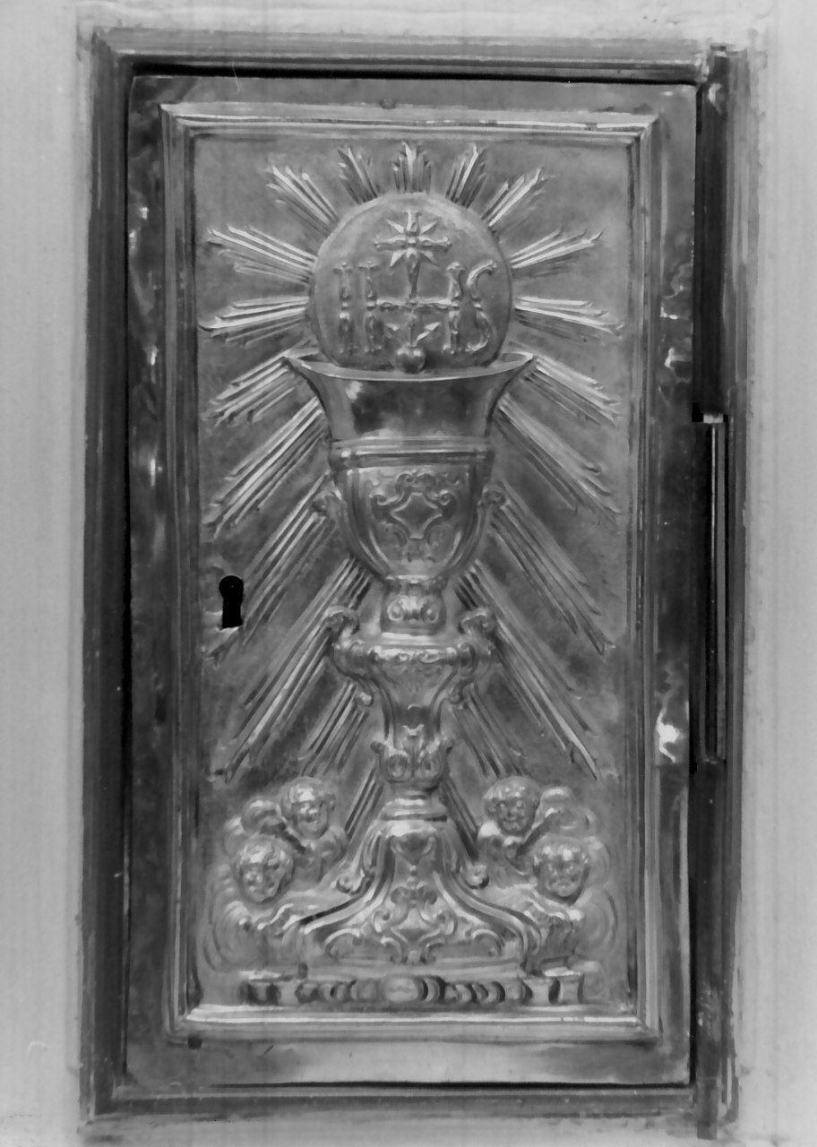 sportello di tabernacolo, opera isolata - bottega Italia meridionale (inizio sec. XX)