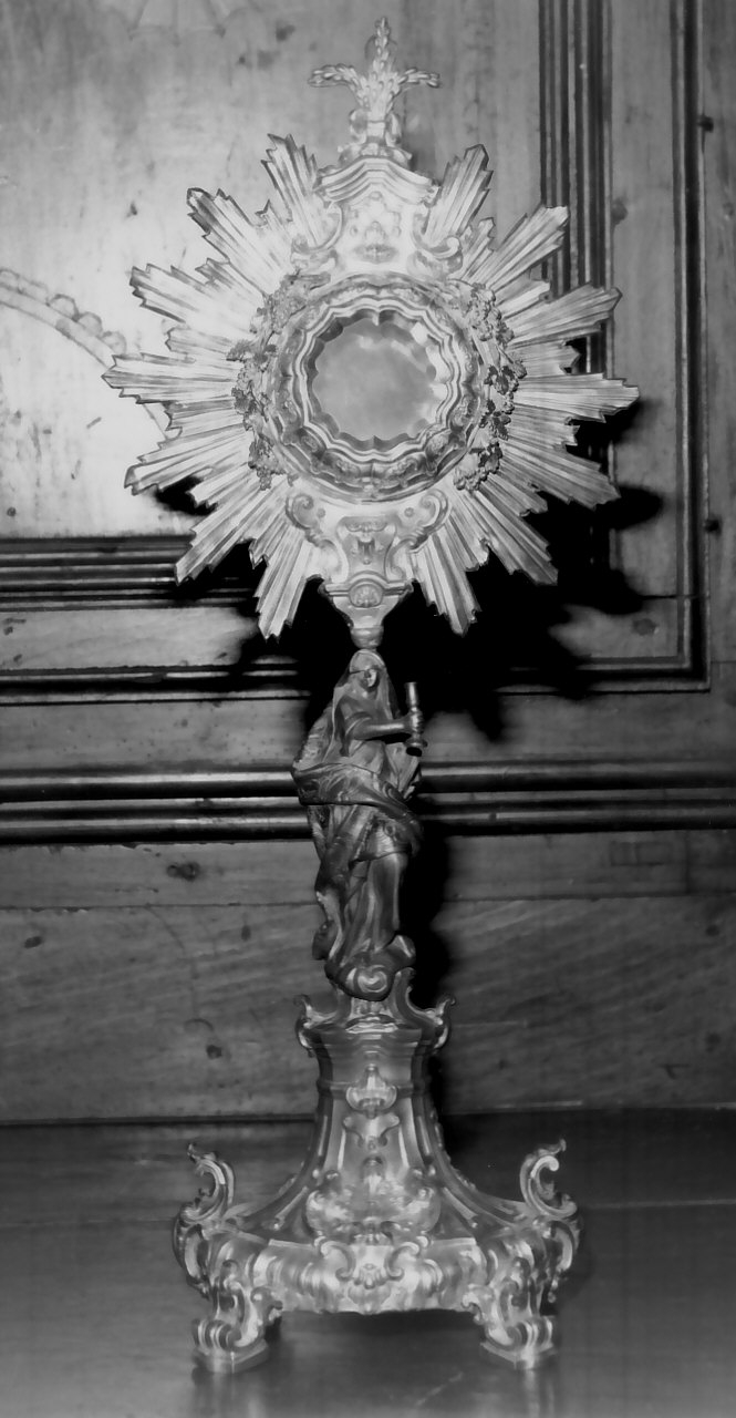 ostensorio - a raggiera, opera isolata - bottega napoletana (prima metà sec. XIX)