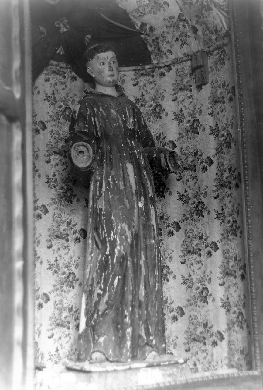 Sant'Antonio da Padova (statua, opera isolata) - bottega Italia meridionale (fine/inizio secc. XVIII/ XIX)