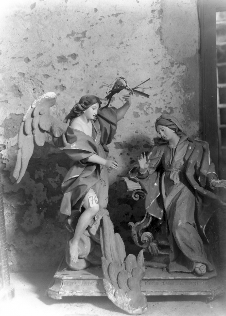 Annunciazione (gruppo scultoreo, opera isolata) - bottega Italia meridionale (fine/inizio secc. XVIII/ XIX)