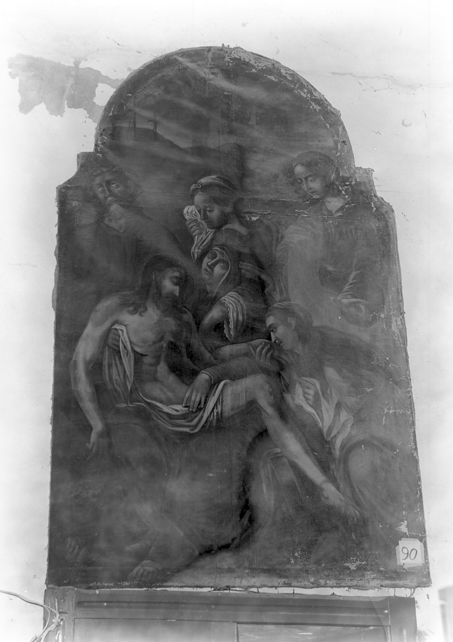 deposizione di Cristo nel sepolcro (dipinto, opera isolata) - ambito Italia meridionale (prima metà sec. XIX)