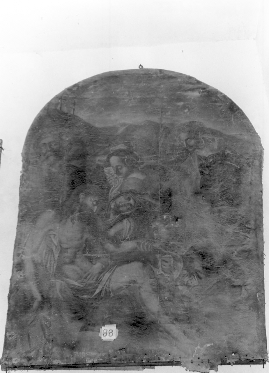 deposizione di Cristo nel sepolcro (dipinto, opera isolata) - ambito Italia meridionale (prima metà sec. XIX)