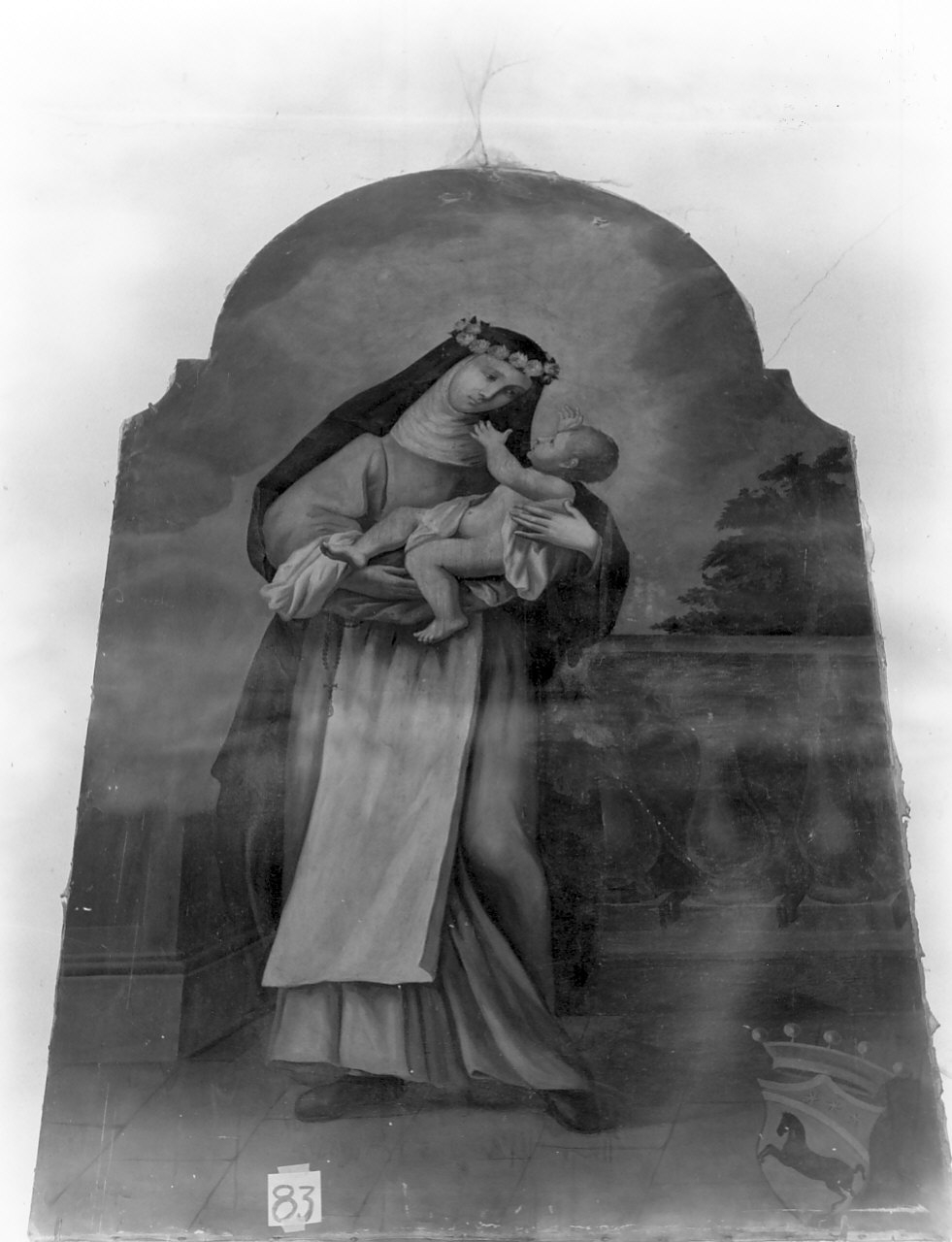 Santa Caterina da Siena (dipinto, opera isolata) - ambito Italia meridionale (prima metà sec. XIX)